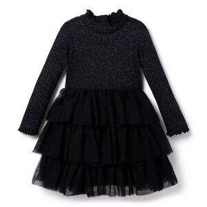 Janie and Jack Sparkle Tiered Tulle Dress | Black